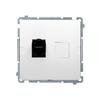 Computer Socket RJ45, Category 6, Single with Anti-dust Shutter