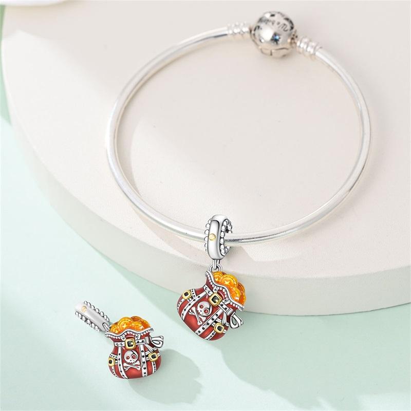 Genuine Beautiful Charm Copper Money Bag Pendants Bead Fits Bracelets Women Jewellery Crafting DoItYourself Gifts