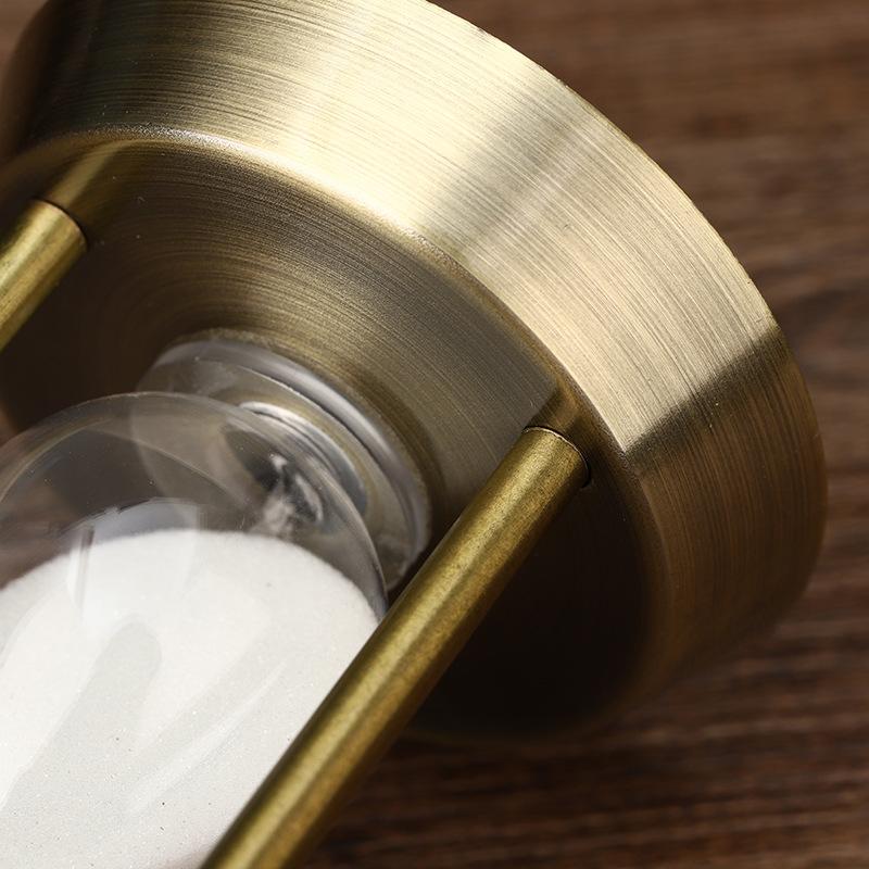 15 Minute Retro Metal Artizanal Clepsidră Pendul Aranjament Birou Acasă Ornament Cronometru Nisip Clepsidră Decorațiune