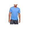 Under Armour Logo Print Crew Neck Short Sleeve T-Shirt Men tops Deep-Sky-Blue 1350096-465