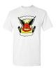 Ringer Tee T Shirt Vtg Tattoo Art American Traditional Skull Hot Rod Drag Race 6