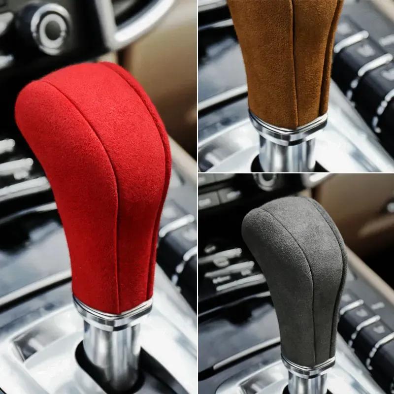 Per Porsche Cayenne 2011-2017 Realizzato in Alcantara Wrap Console Centrale Leva del Cambio Copertura Decorativa Accessori Tuning Interni Auto