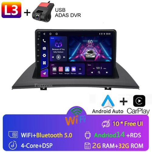 Android 14 Carplay Auto For BMW X3 E83 2004 - 2012 Car Radio GPS Player Multimedia stereo 360 Camera Navigation Video AI Voice