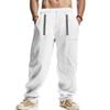 Four seasons men's linen breathable bohemian style loose wide-leg hip-hop casual sports trousers men