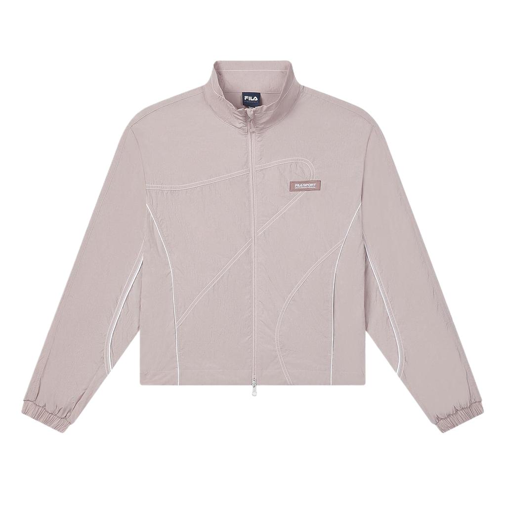 Fila Solid Color Stand Collar Fashion Casual Woven Jacket Women Jackets Mountain-Pink F71W429706FPK