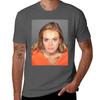 Lindsay Lohan 2010 Mugshot Tshirt Utility Casual Work Tshirt
