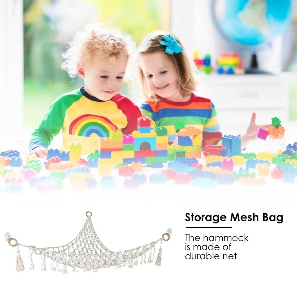 Stuffed Animal Storage Hammock Toy Hammock Hammock Storage Net Toy Storage Hammock Toy Corner Net Cotton Rope Stuffed Animal Organizer Stuffed Animal