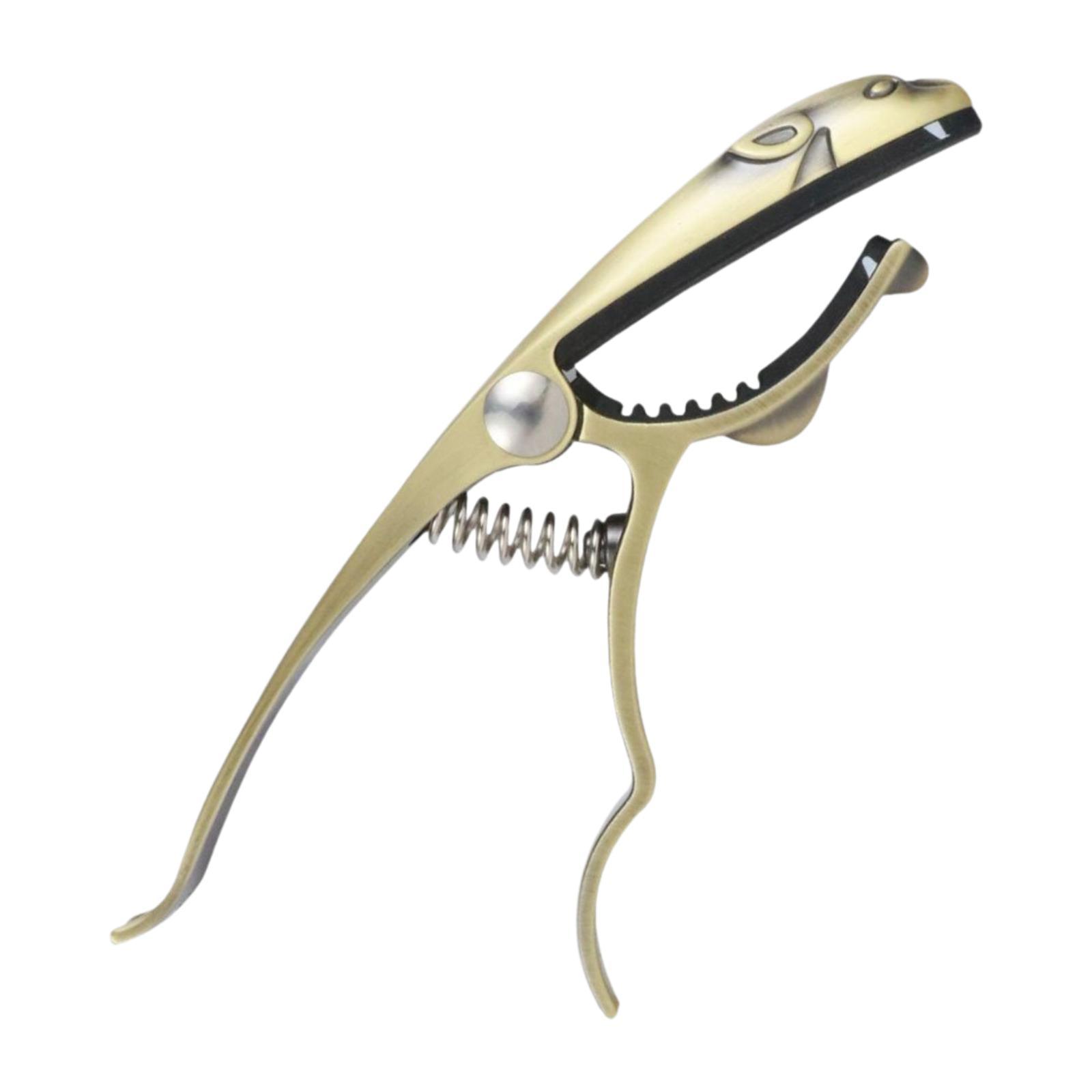 

Shaped Guitar Capo High Performance Premium Stylish Guitar Accessory золотой