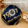 8 Rib Auto Folding Umbrella Fenerbahçe FC Print Custom Name Text Portable Rain Gear