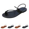 Summer Casual Flat Toed Lightweight Retro Two Sandals