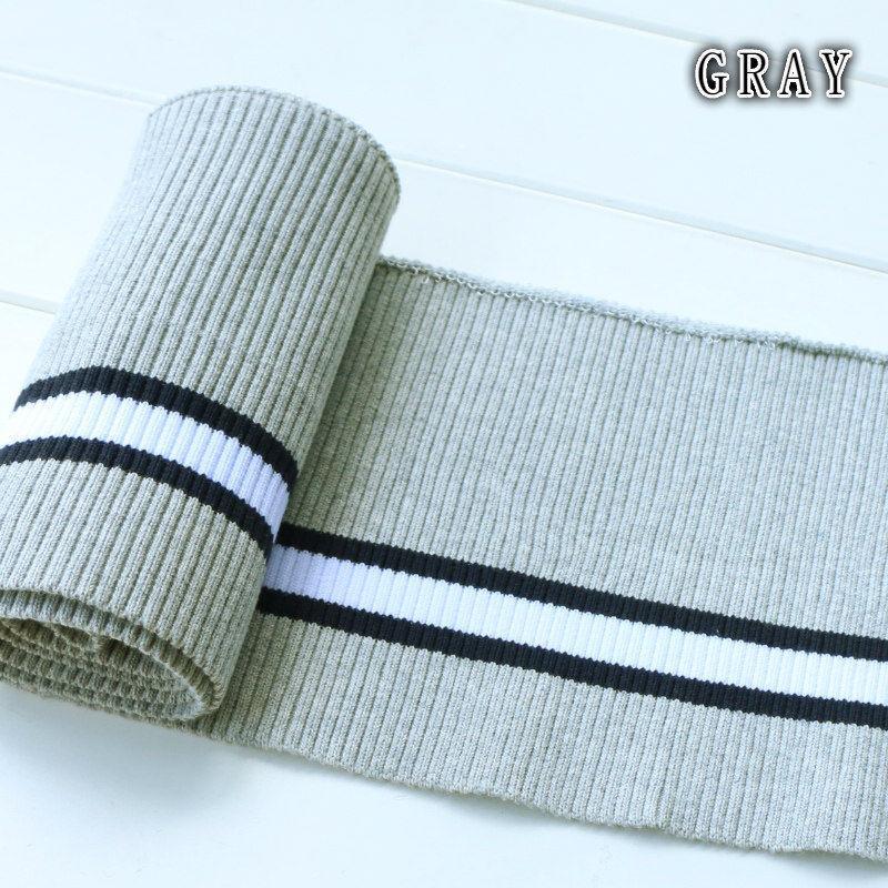 Elastischer Baumwoll-Spandex-Stretch-Strickbündchen, Taillenbund, Bein-/Arm-/Kragen-/Saum-Rippbesatz, Jersey, Baseball-Mantel-Accessoire, 80 cm Rippenstoff