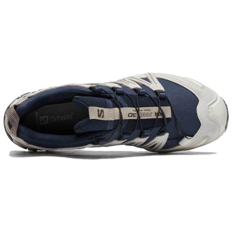 Salomon Xa Pro 3D Suede Trendy Breathable Lightweight Low-Top Outdoor Functional Shoes Unisex Shoes Midnight-Blue 477918