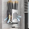 Wall-Mounted Chopstick & Spoon Storage Rack with Drainage