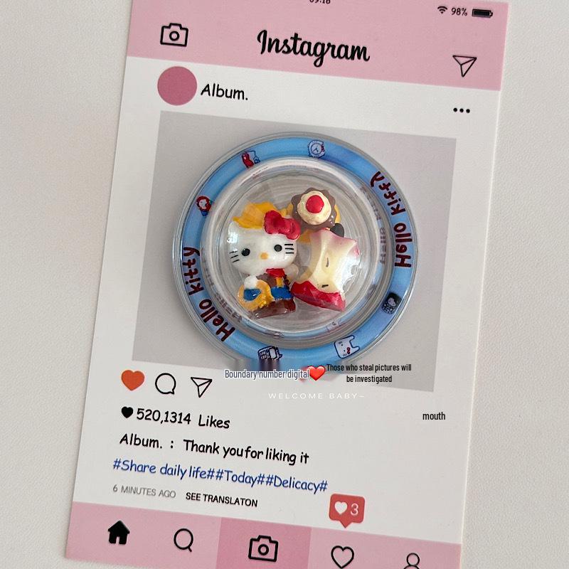 3D KT Magnetic Stand Planet Cup for MagSafe: Strongly Adheres, Ideal for Desktop Use.