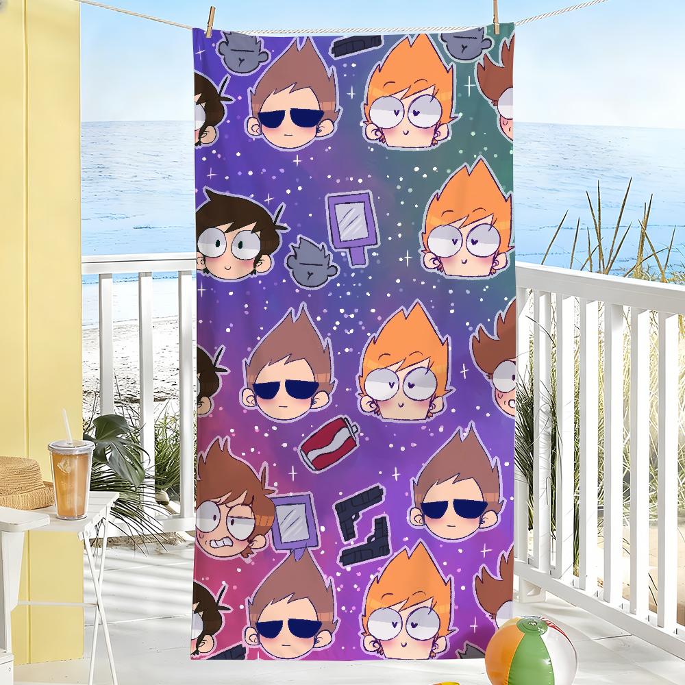 

Fun Cartoon E-Eddsworld Tord Towel Soft Pool Gift For Travel Gym Shower Camping Quick Dry Sports Large Beach Towels W40*H60(CM)