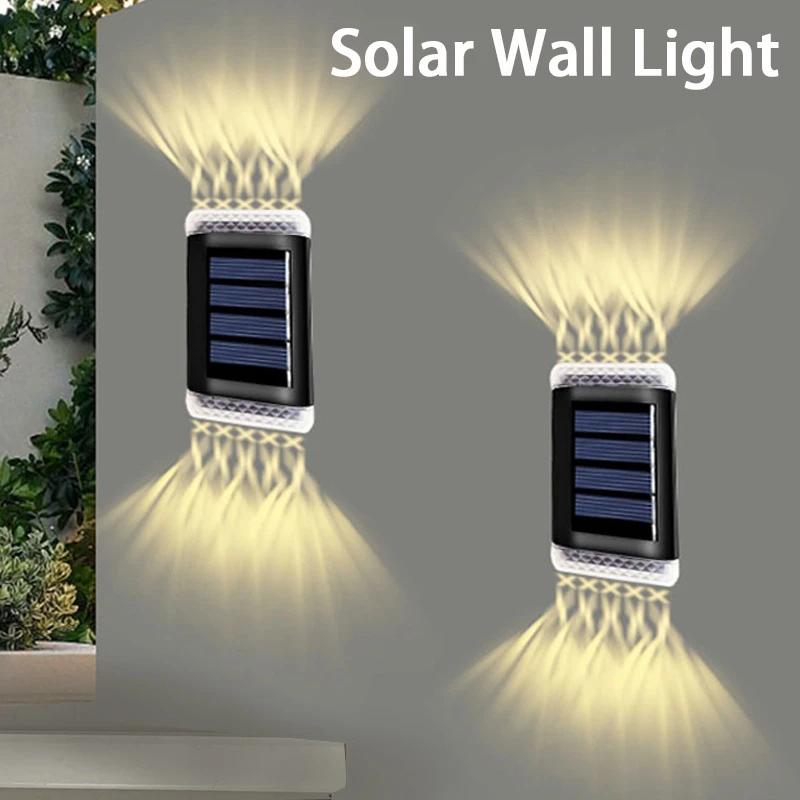 Smart Solar LED Outdoor Light Waterproof Garden Decor Lamps For Garden Outdoor Solar Lamp Balcony Courtyard Street Wall Light