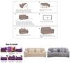 Luxurious Extensible Couch Cover High-quality Fabric Protective Slipcover For Sofas