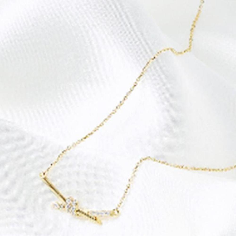 [Onoma] Onm Knot Necklace Guest Twist 30s Zirconia (32617421)