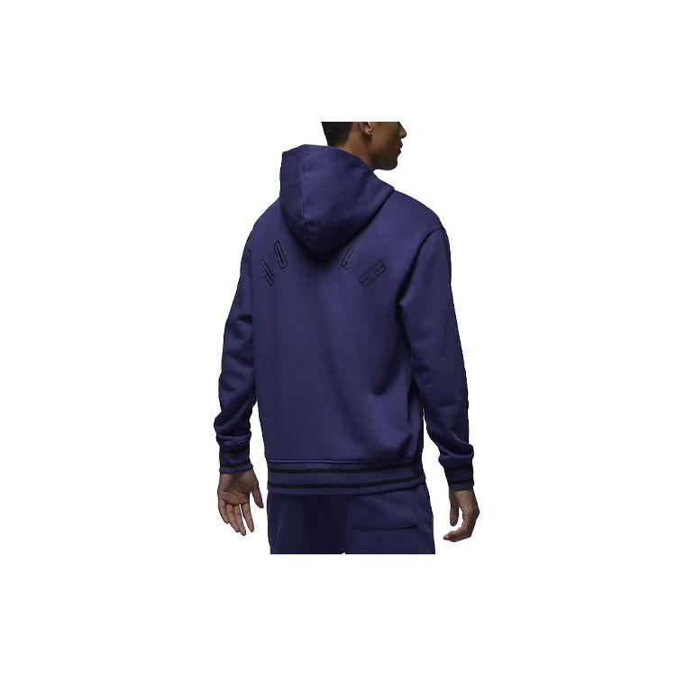 Jordan Flight MVP Letter Logo Print Casual Pullover Hoodie Men Tops Purple FD7403-502