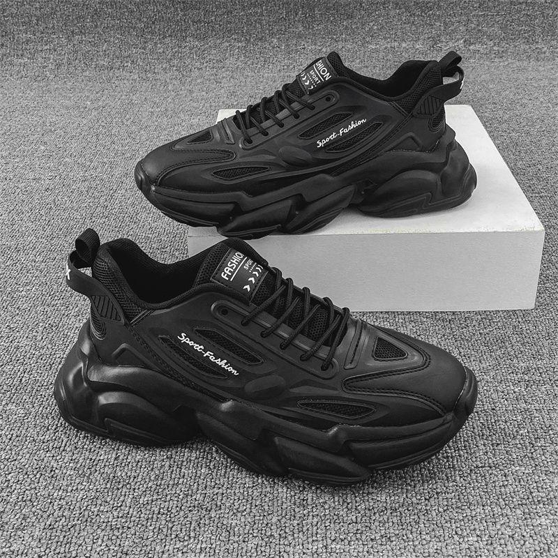 Fashion Cushioned Insole Male Sports Shoes Black Minimalist Simple Size 9 Unisex Low Price Running On Sale Walking Men's Casual Sneakers