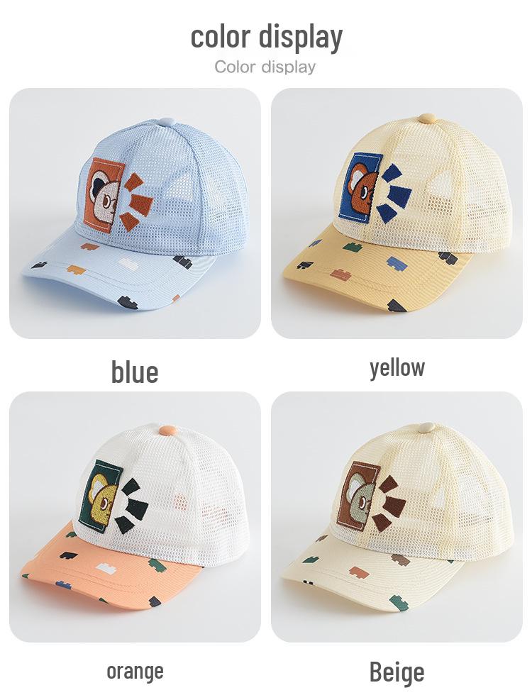 Kids' Breathable Mesh Baseball Cap - Outdoor Sports Sun Hat