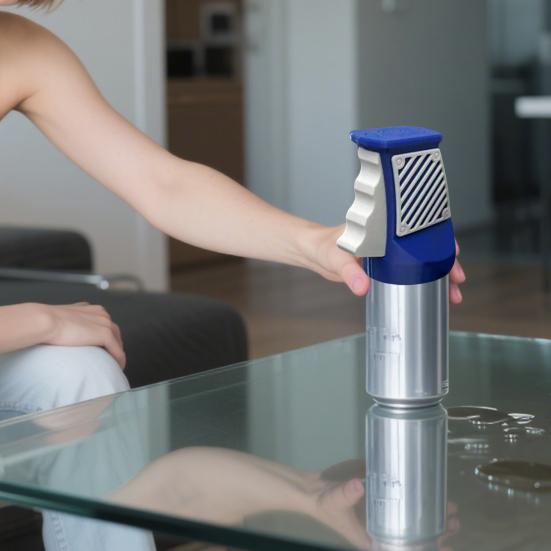 One-Handed Can Opener for Soda Beer Cans 3D Printed Bottle Opener Easy Aluminum Tab Remover for Kids Seniors Fun Kitchen Bar Accessory