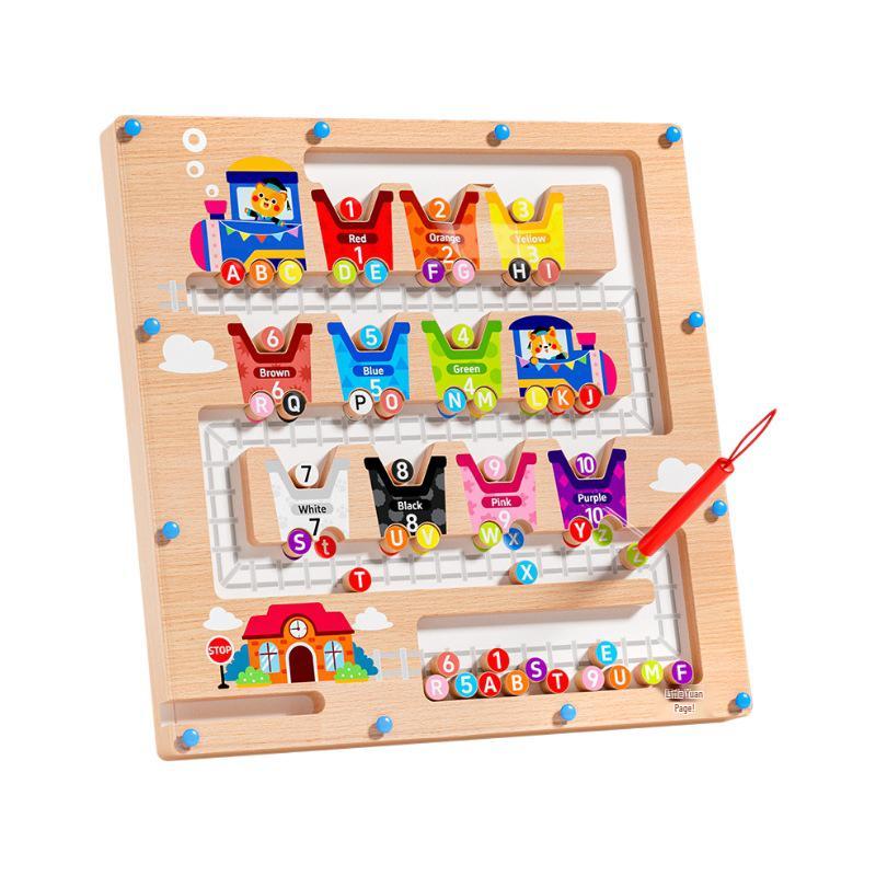 Cross-border Kids' Magnetic Counting Maze Toy for Early Learning