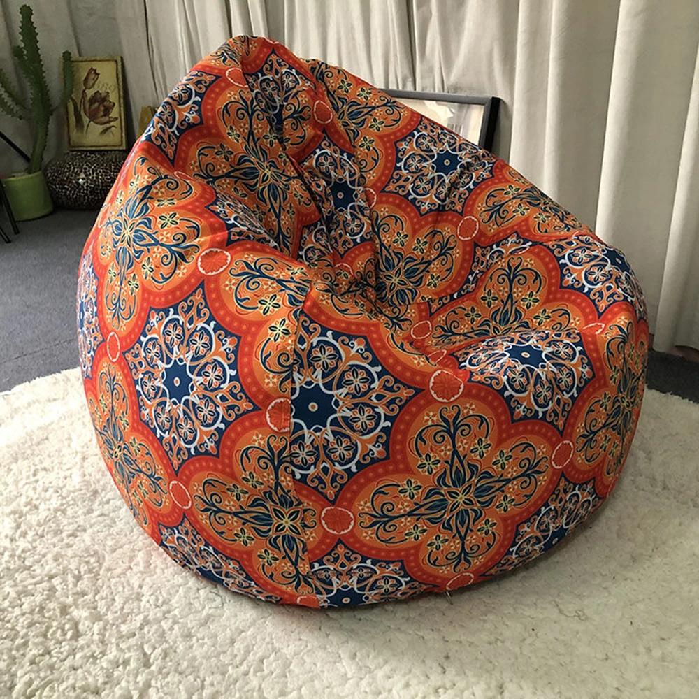 Outdoor Color Printed Inner Coat Does Not Contain Particles Waterproof Simple Leisure Bean Bag Lazy Sofa Chair Expression City