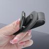 1pc Faux Leather Car Visor Clip High-Quality Car Sunshade Sunglasses Clip Strong Fixation Car Eyeglasses Storage Holder