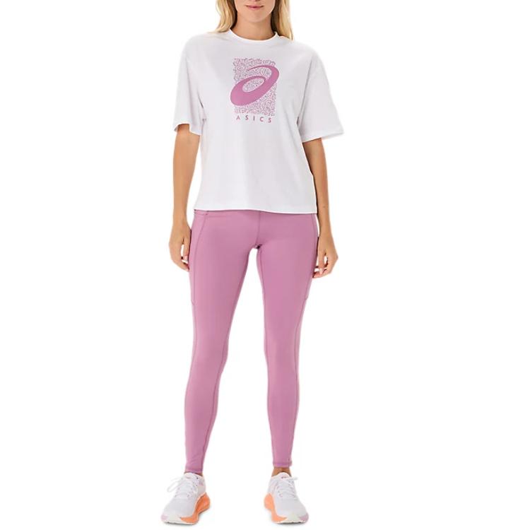 Asics Loose Short Soft Quick-Dry Short Sleeve T-Shirt Women Tops Bright-White 2032D190-100