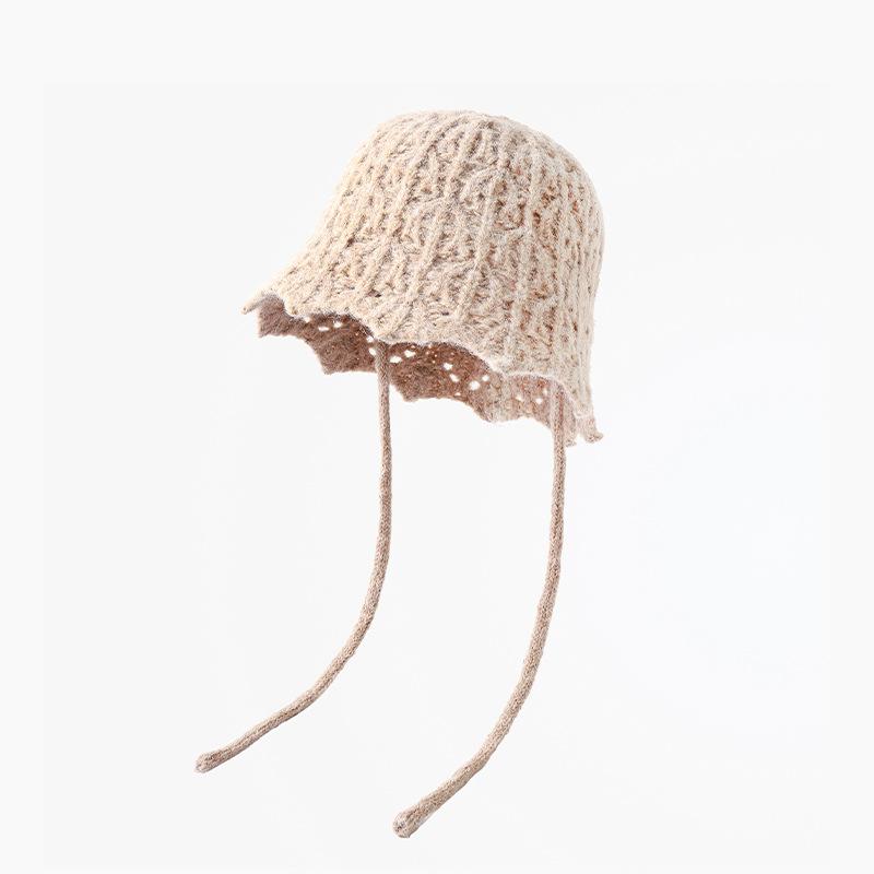 Hat Female Warm Fashion Couple Solid Color Thickened Wool Hat Bag Head Ear Protector Flanged Pullover Hat Male