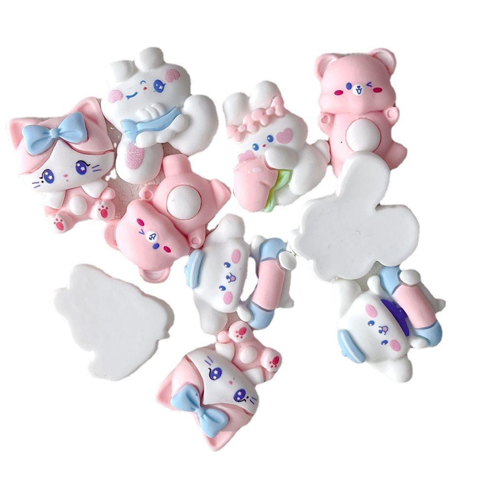 Cute Resin Accessories For Diy Jewelry Making Cartoon Animals Cream Gel Phone Case Creative Fridge Magnet