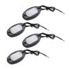 4PCS Single Color Car Underglow Lights 36 LED Chassis Lights IP68 Rainproof for Cars Trucks SUVs ATVs UTVs Boats