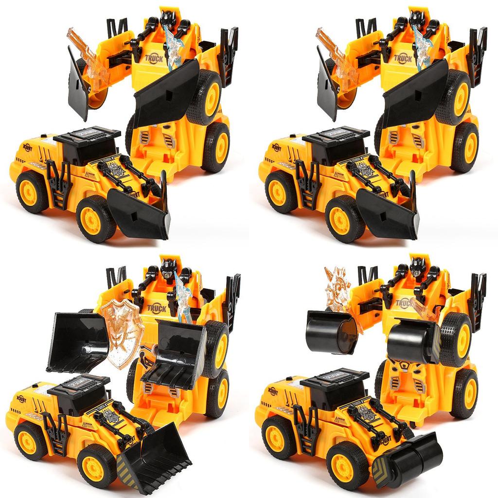 Inertia Oneclick Transforming Construction Vehicle Toy For Kids With Impact And Creative Play