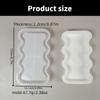 Innovative Silicone Tray Mold Epoxy Resin Aquas Ripple Shaped Jewelry Display Plate Mould Plaster Cement Tableware Mold