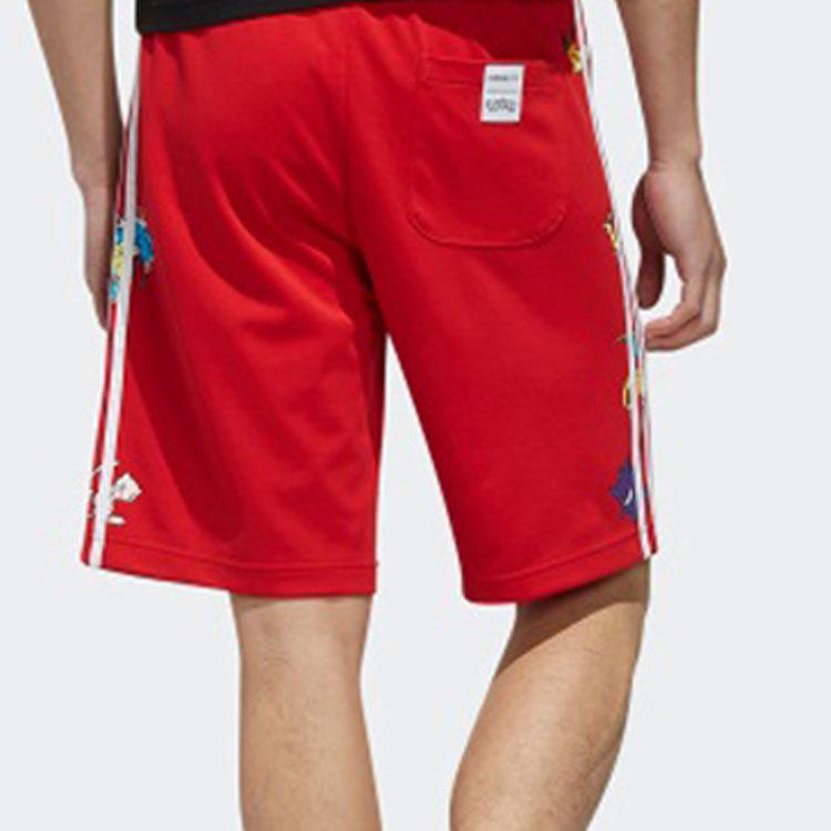 Adidas Neo X Pokémon Pikachu Print Shorts Men Bottoms Light-Crimson FM0323