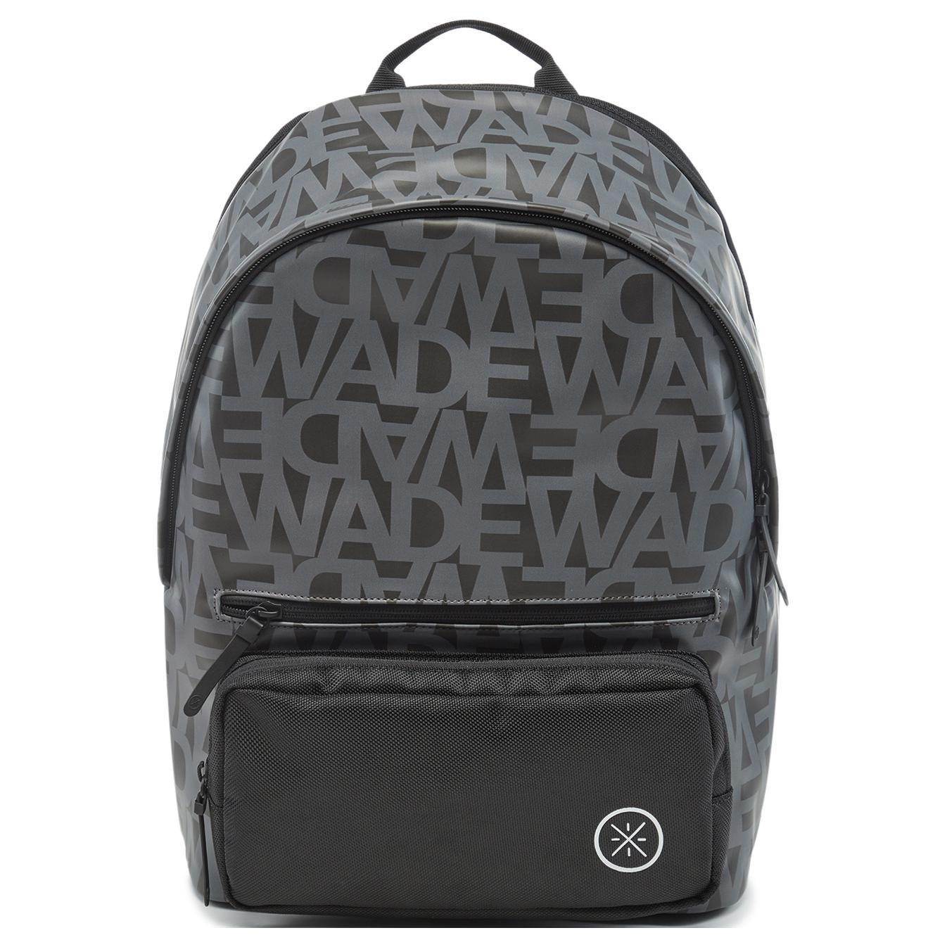 Li Ning Серия Уэйда Модный Рюкзак на Молнии со Логотипами по Всей Поверхности Спортивный Повседневный Унисекс Рюкзак Черный ABSU351-1 Black