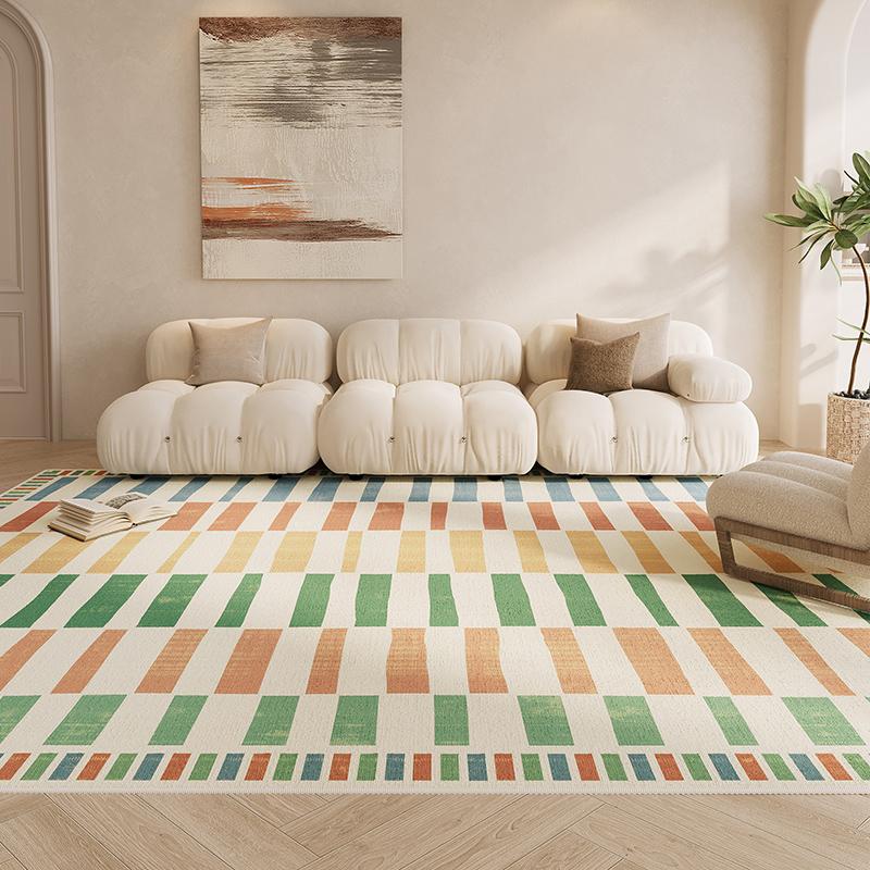 VIKAMA-alfombra antideslizante y fácil de mantener para sala de estar,sofá,dormitorio,cabecera,resistente a la suciedad,decoración del hogar
