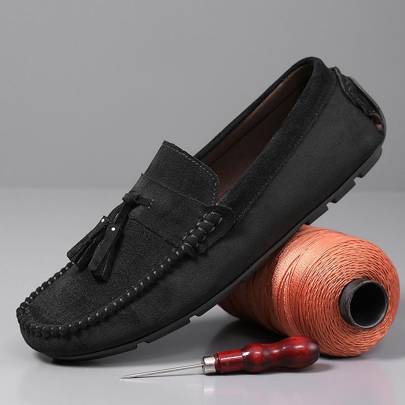 Red cloth revolutionary Doudou shoes men's new flannel lazy casual lazy cloth shoes