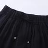 La Chapelle Women's Linen Blend High-Waisted Wide-Leg Pants