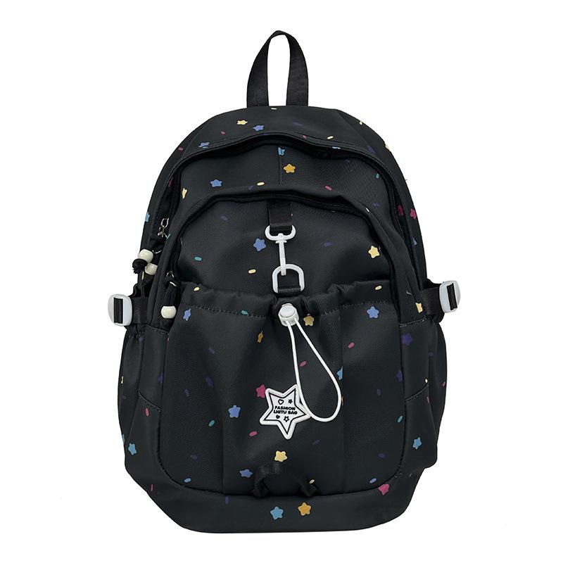 Schoolbag small fresh schoolbag female junior high school students large capacity backpack Japanese ins college students lightweight simple travel