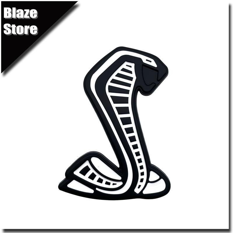 Adesivo de Metal Estilo 3D Cobra Emblema Grade Dianteira Para-lama Carro Decalque Traseiro Acessórios de Decoração Para SVT GT350 R GT500 Shelby