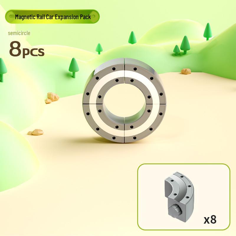 Magnetische Schienen Spielzeugauto Bausteine für Jungen Alter 6, Anti-Schwerkraft Zug DIY Geburtstagsgeschenk
