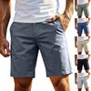 Herren Vintage Cargo-Shorts Baumwolle Mittellang Gerade Beine Lässig 5 Zoll Schrittlänge Sommer-Shorts