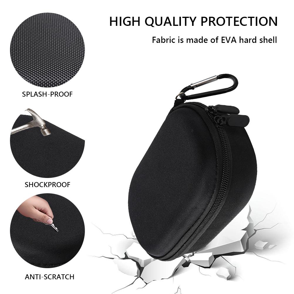 EVA Hard Case Shockproof Hard Carrying Case Splashproof Protective Travel Case with Mesh Pocket for JBL Clip 5 Portable Speaker