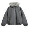 Men's Winter Hooded Parka Jacket Detachable Artificial Fur Collar Windproof Warm Bomber Outerwear