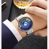 Skmei Unique Earth Watch Men Fashion Watches Business Stainless Steel Waterproof Quartz Watch For Man