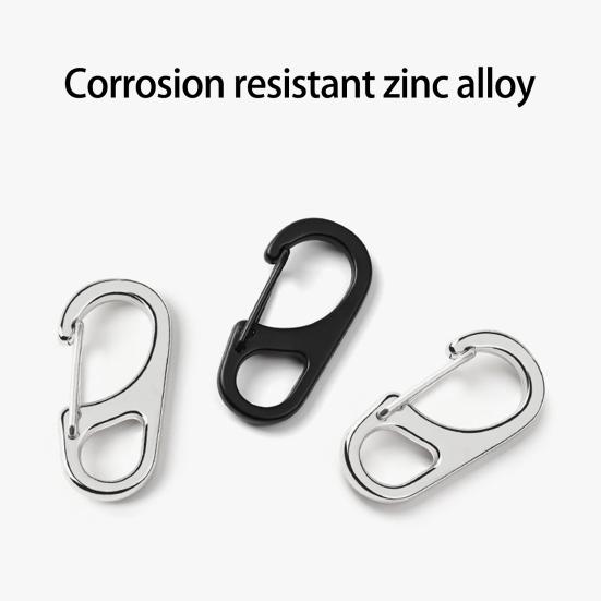 5 ks Mini karabiny Camping Horolezectví Bezpečnostní přezky ze zinkové slitiny Nerezové a korozi odolné pružinové spony na háčky Campingové vybavení
