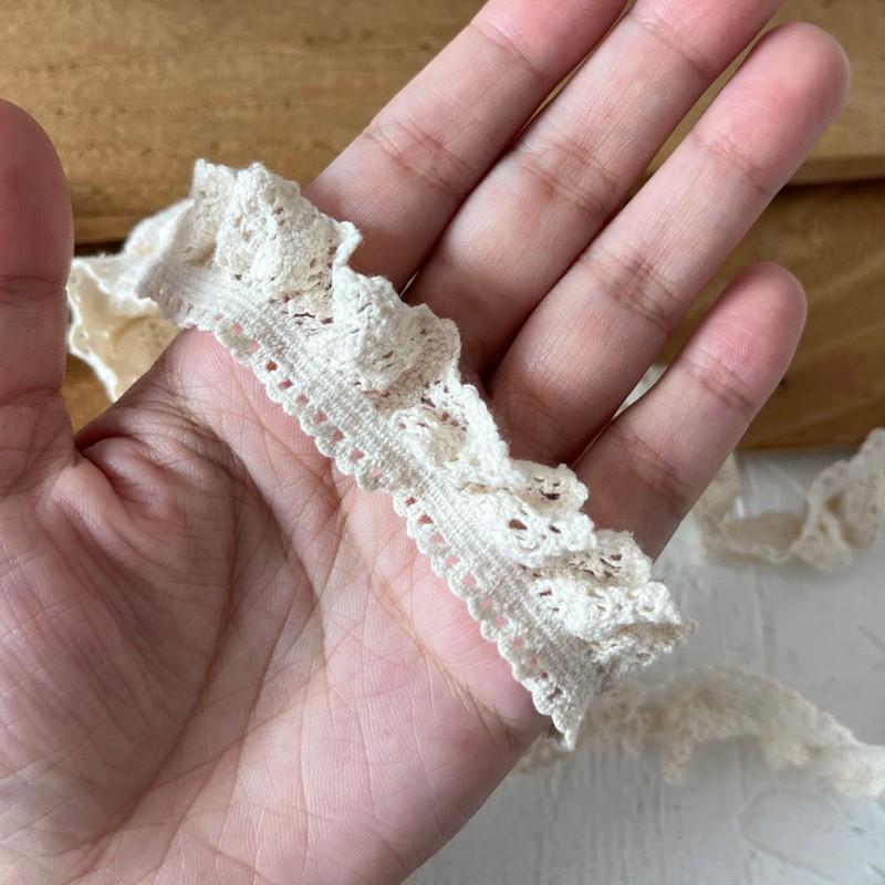 

Аксессуар для кукольной юбки из эластичного хлопкового кружева ручной работы