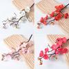 Artificial Plum Blossom Flowers Faux Cherry Blossom Branches Fake Long Stems Flower for Vase Floral Arrangement Home Wedding Table Decor